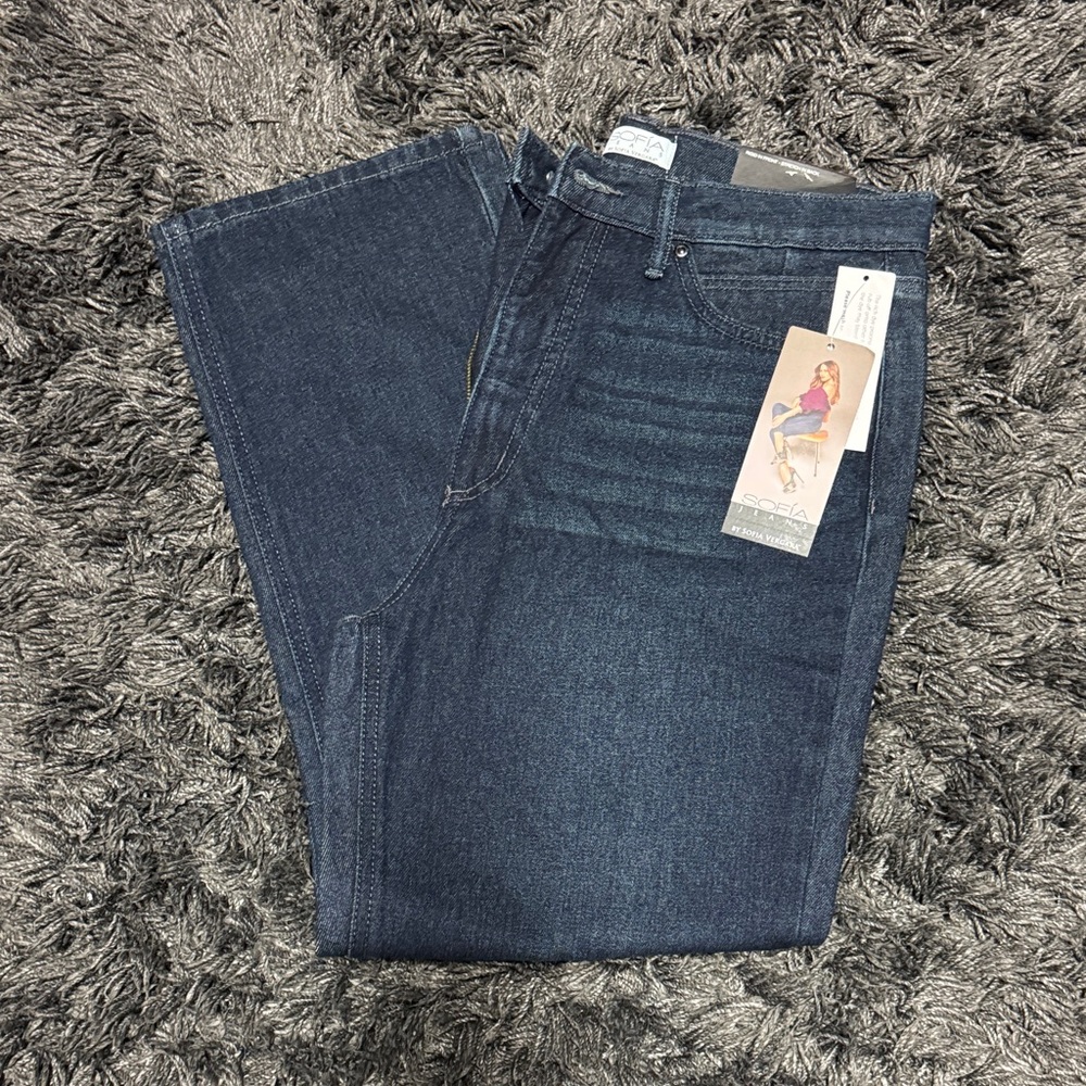 Sofia by Sofia Vergara Dark Blue Ankle Jeans